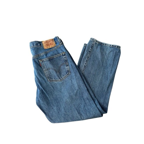 Levi’s 501 Original Jeans 36 X 30 Blue Denim 100% Cotton Made in Egypt - Picture 1 of 16
